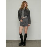 カットオフクロップドデニムジャケット | EMODA | 詳細画像9