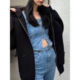 デニムフレアジップサロペット | EMODA | 詳細画像10 