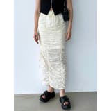 サイドドローストリングナイロンスカート | EMODA | 詳細画像1 