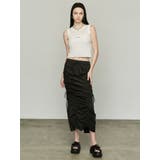 サイドドローストリングナイロンスカート | EMODA | 詳細画像3 