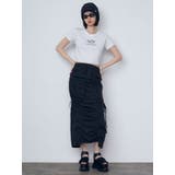 サイドドローストリングナイロンスカート | EMODA | 詳細画像5 