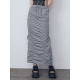 サイドドローストリングナイロンスカート | EMODA | 詳細画像8 