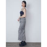 サイドドローストリングナイロンスカート | EMODA | 詳細画像9 