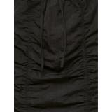 ブラック | サイドドローストリングナイロンスカート | EMODA