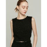 ブラック | フラッフィーニットタンクトップ | EMODA