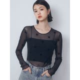 ブラック | シアーフィットトップス | EMODA