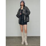 プレーティングリブジップワンピース | EMODA | 詳細画像19