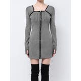 プレーティングリブジップワンピース | EMODA | 詳細画像21