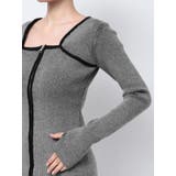 プレーティングリブジップワンピース | EMODA | 詳細画像25