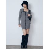 プレーティングリブジップワンピース | EMODA | 詳細画像5