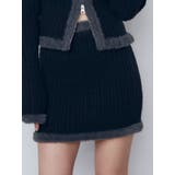 シャギーエッジミニマルスカート | EMODA | 詳細画像2 