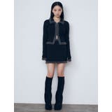 シャギーエッジミニマルスカート | EMODA | 詳細画像4 