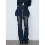 レイヤージャストウエストフレアージーンズ | EMODA | 詳細画像13