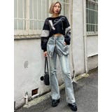 レイヤージャストウエストフレアージーンズ | EMODA | 詳細画像3