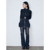 レイヤージャストウエストフレアージーンズ | EMODA | 詳細画像31