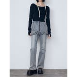 レイヤージャストウエストフレアージーンズ | EMODA | 詳細画像6