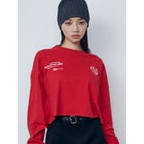 レッド | マークユニットロングTシャツ | EMODA