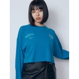 ブルー | マークユニットロングTシャツ | EMODA