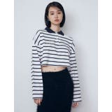 グラフィカルポロロングTシャツ | EMODA | 詳細画像31 