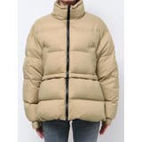 ベージュ | スタンド2WAYダウンブルゾン | EMODA