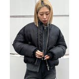 ブラック | グラデーションダウンブルゾン | EMODA