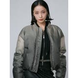 カーキ | グラデーションダウンブルゾン | EMODA