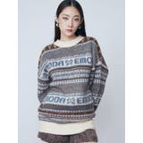 ノルディックパターンオーバーニット | EMODA | 詳細画像10 