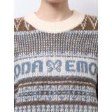 ノルディックパターンオーバーニット | EMODA | 詳細画像29 