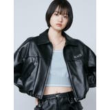 スペイシーマークショートブルゾン | EMODA | 詳細画像4 