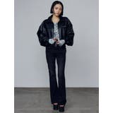 スペイシーマークショートブルゾン | EMODA | 詳細画像50 