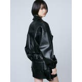 スペイシーマークショートブルゾン | EMODA | 詳細画像6 