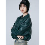 グリーン | スペイシーマークショートブルゾン | EMODA