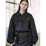 ネイビー | スペイシーマークショートブルゾン | EMODA