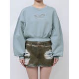 ブルー | STONE LOGO SHORT SWEAT | EMODA