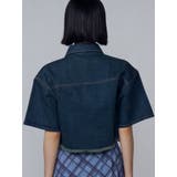 カットショートデニムシャツ | EMODA | 詳細画像17