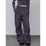 ブラウン | ラスターナイロンタックパンツ | EMODA