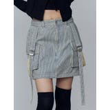 ブルー | 【Dickies別注】ポケットハングベルトスカート | EMODA