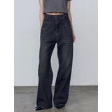 ルーズワイドハイウエストジーンズ | EMODA | 詳細画像10 