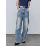 ルーズワイドハイウエストジーンズ | EMODA | 詳細画像2 