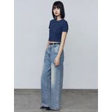 ルーズワイドハイウエストジーンズ | EMODA | 詳細画像6 