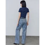 ルーズワイドハイウエストジーンズ | EMODA | 詳細画像7 