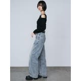 ルーズワイドハイウエストジーンズ | EMODA | 詳細画像8 