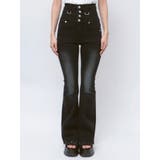 ハングリボンフレアハイウエストパギンス | EMODA | 詳細画像12 