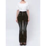 ハングリボンフレアハイウエストパギンス | EMODA | 詳細画像13 