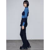 ハングリボンフレアハイウエストパギンス | EMODA | 詳細画像19 