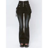 ハングリボンフレアハイウエストパギンス | EMODA | 詳細画像2 