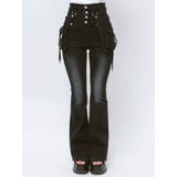 ハングリボンフレアハイウエストパギンス | EMODA | 詳細画像22 