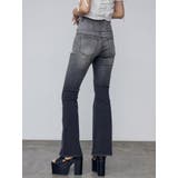 カットアウトハイウエストフレアパギンス | EMODA | 詳細画像11 