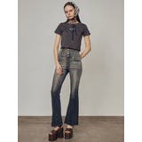 カットアウトハイウエストフレアパギンス | EMODA | 詳細画像12 