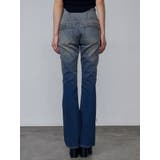 カットアウトハイウエストフレアパギンス | EMODA | 詳細画像4 